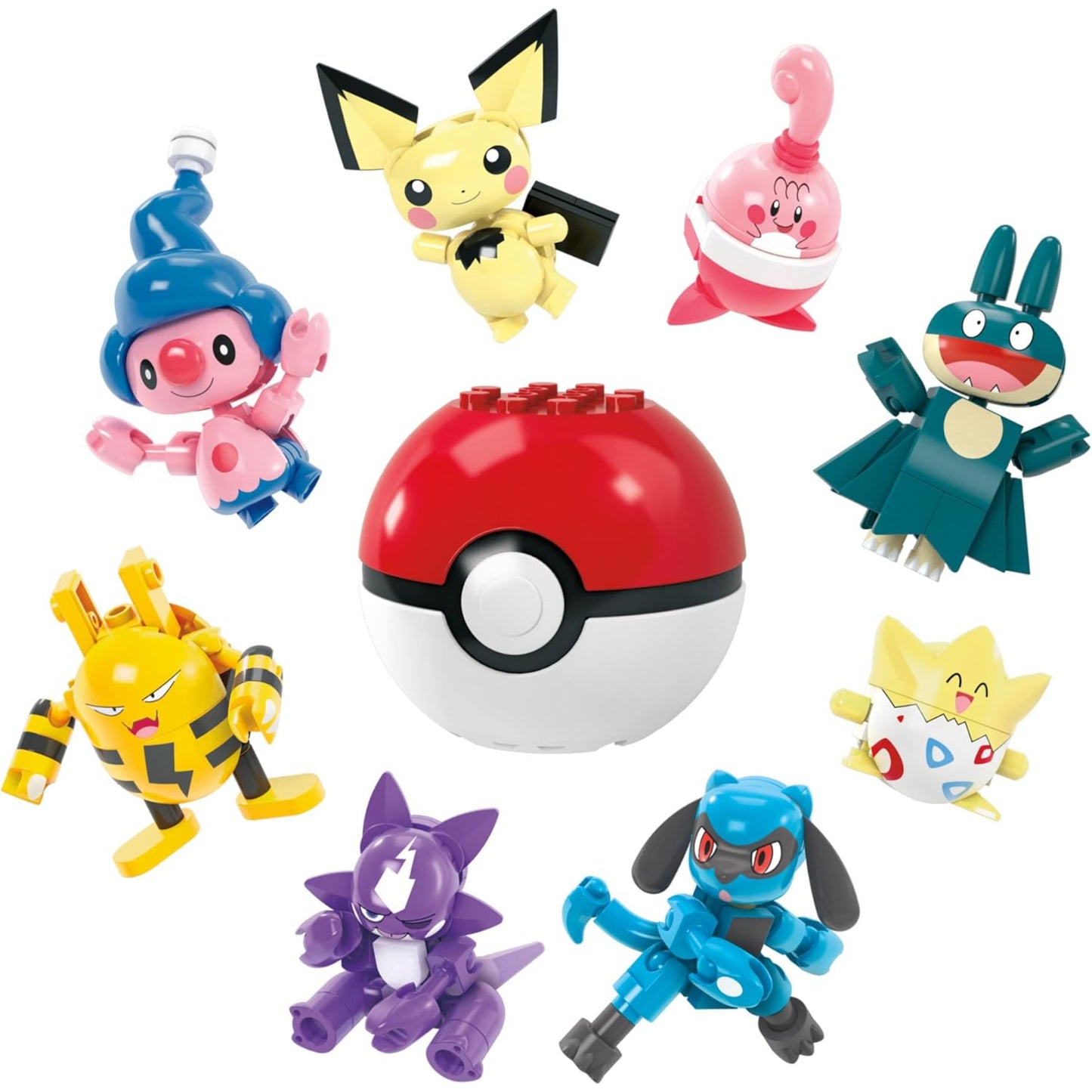 Pokemon MEGA Blocks Figures 8 Pack 189 Pieces (Reduced Packaging)