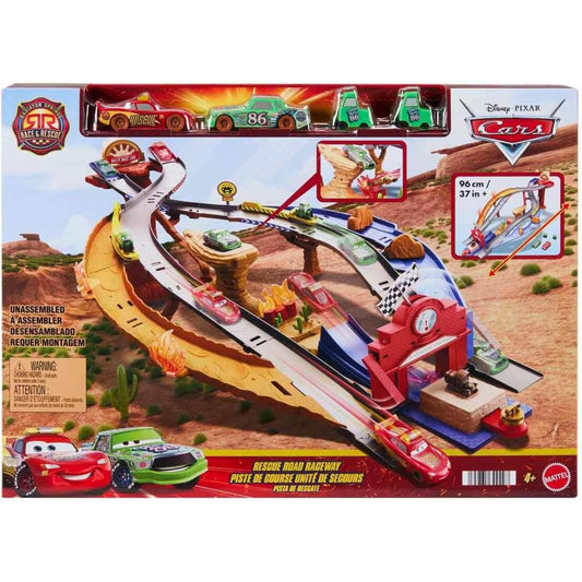 Disney Pixar Cars Radiator Springs Race & Rescue Rescue Road Raceway Playset
