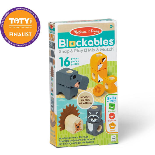 Melissa & Doug Blockables Woodland Friends Play Set