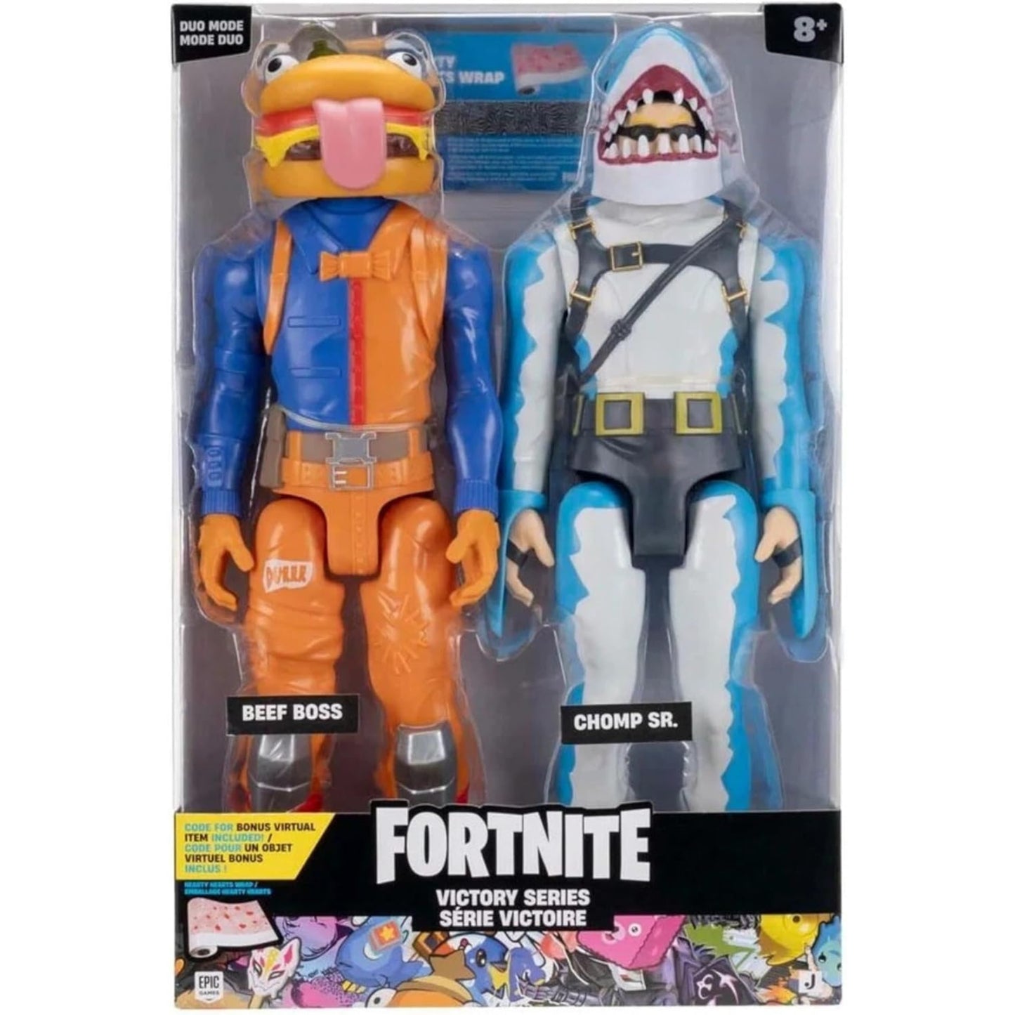 Fortnite Duo Figure Pack Beef Boss and Chomp SR