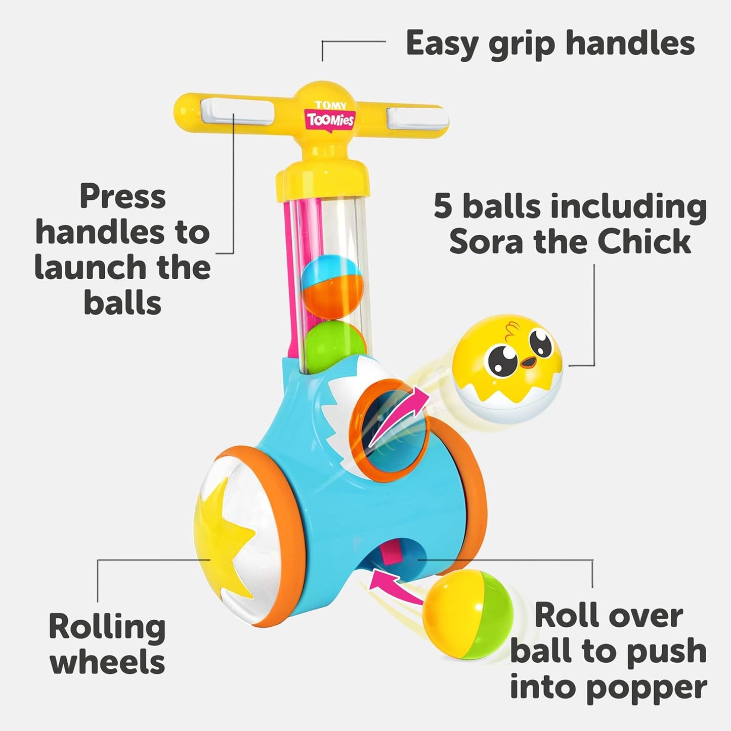 Toomies Pic and Pop Ball Launcher and Collector