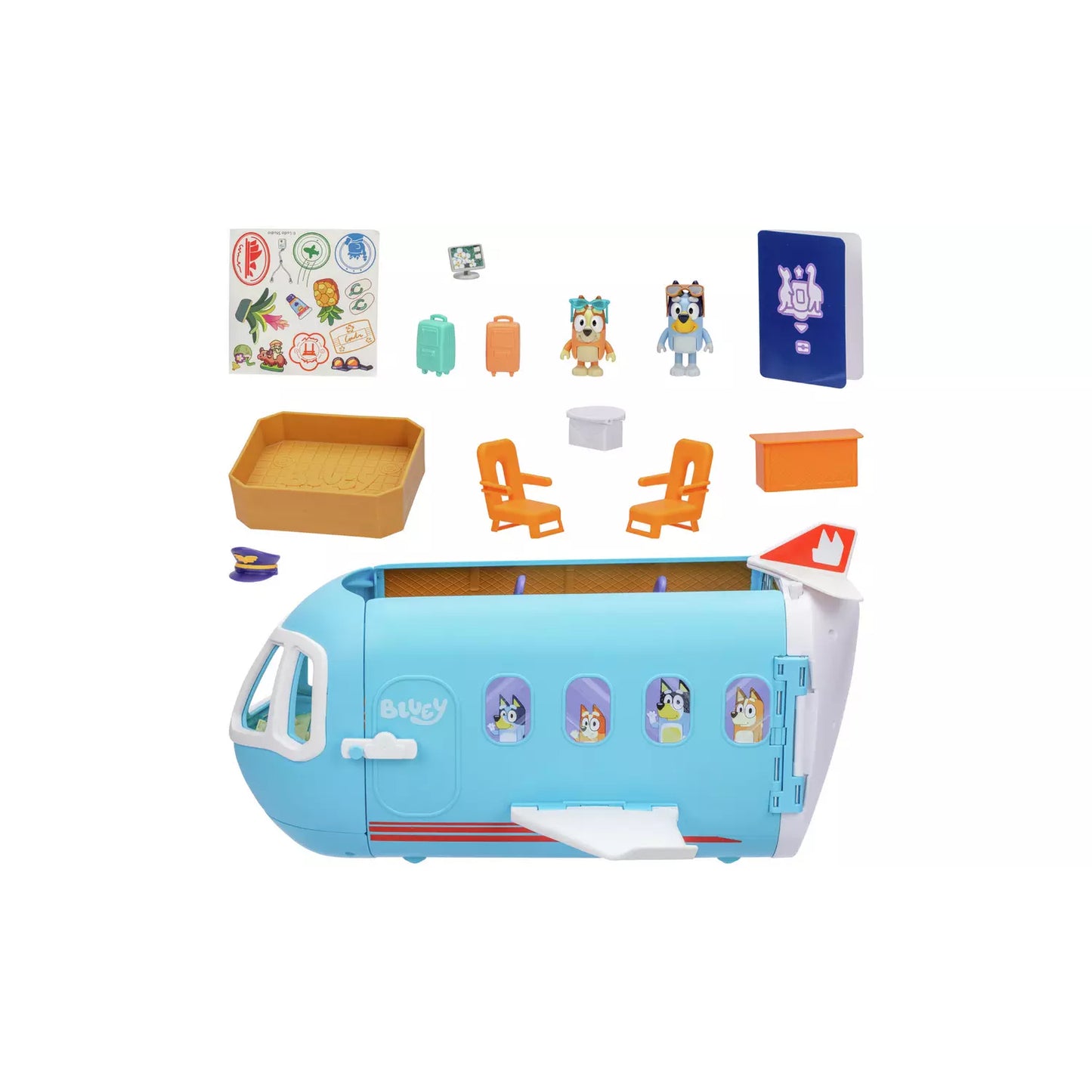 Bluey 3-In-1 Airplane Playset