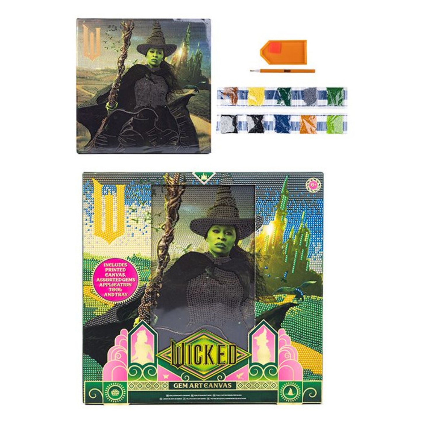 Wicked Gem Art Canvas - Green