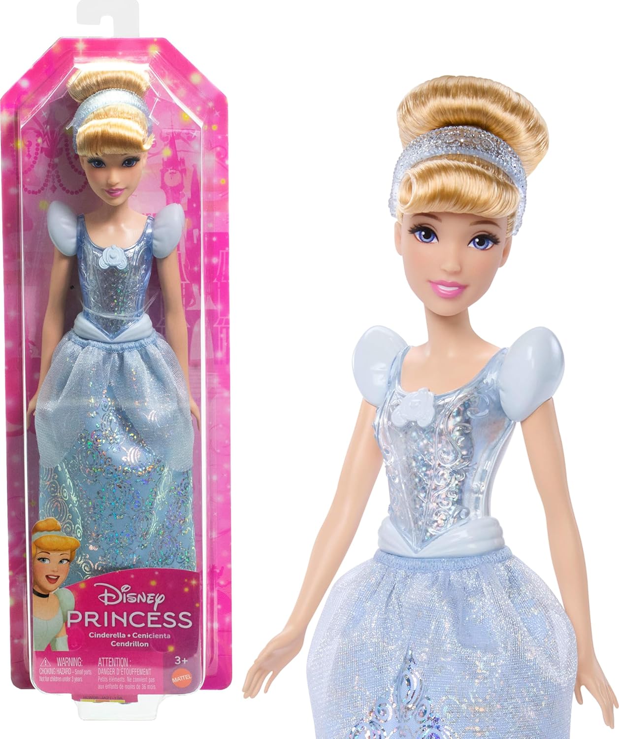Disney Princess Cinderella Doll with Sparkling Fashion & Accessories