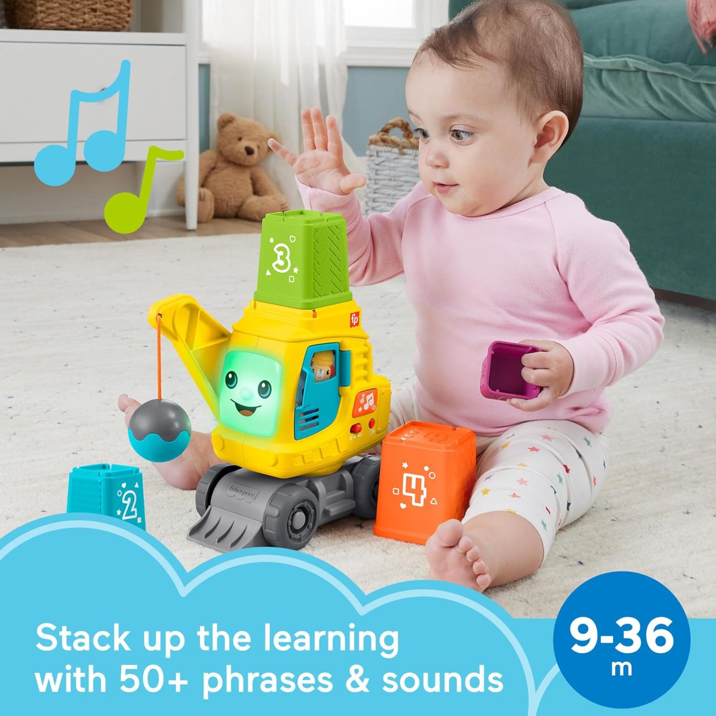 Fisher Price Count and Stack Crane