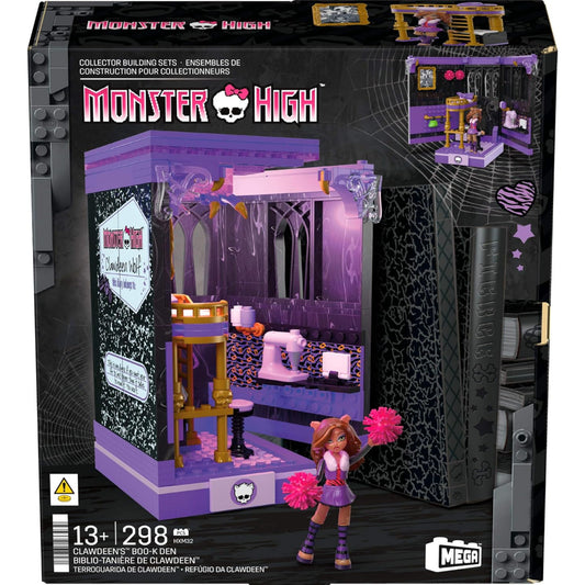 MEGA Monster High Clawdeen's Boo-k Den - 299 Pieces