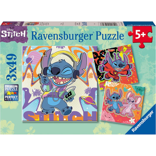 Stitch 3x49 Piece Puzzle