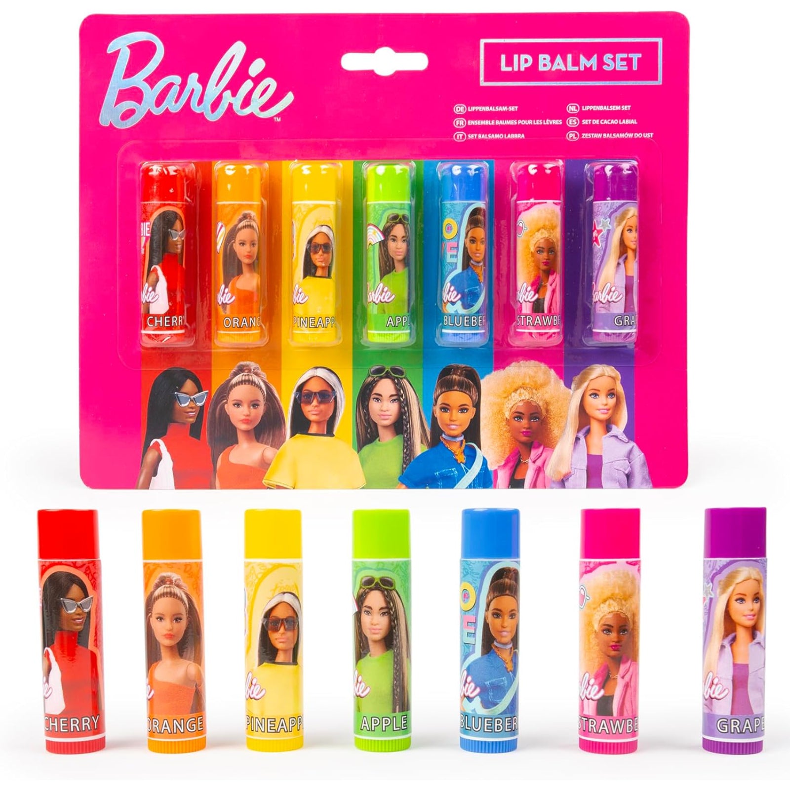 Barbie Extra Set Of 7 Lip Balms Play4Ever