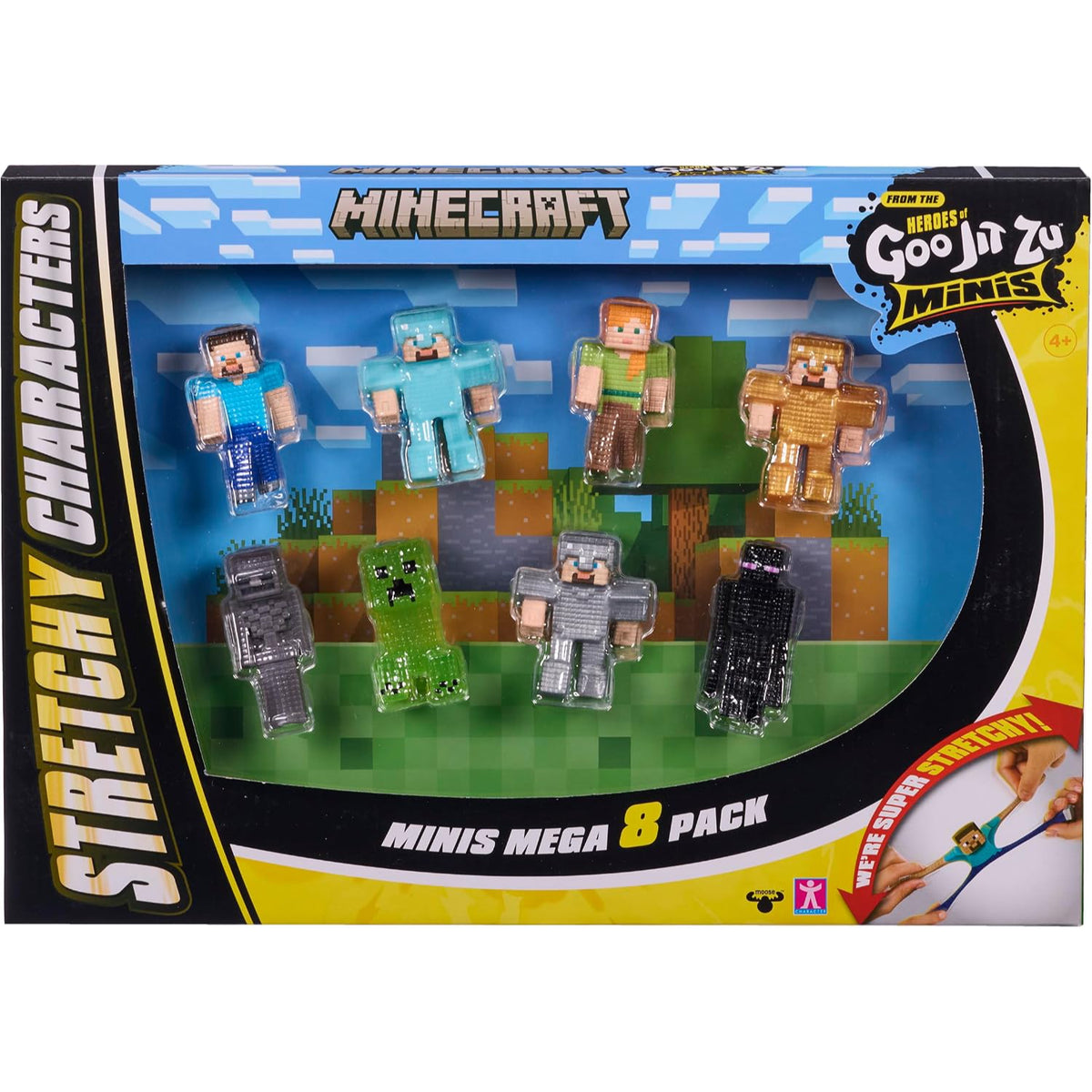 Minecraft Goo Jit Zu Minis - 8 Pack