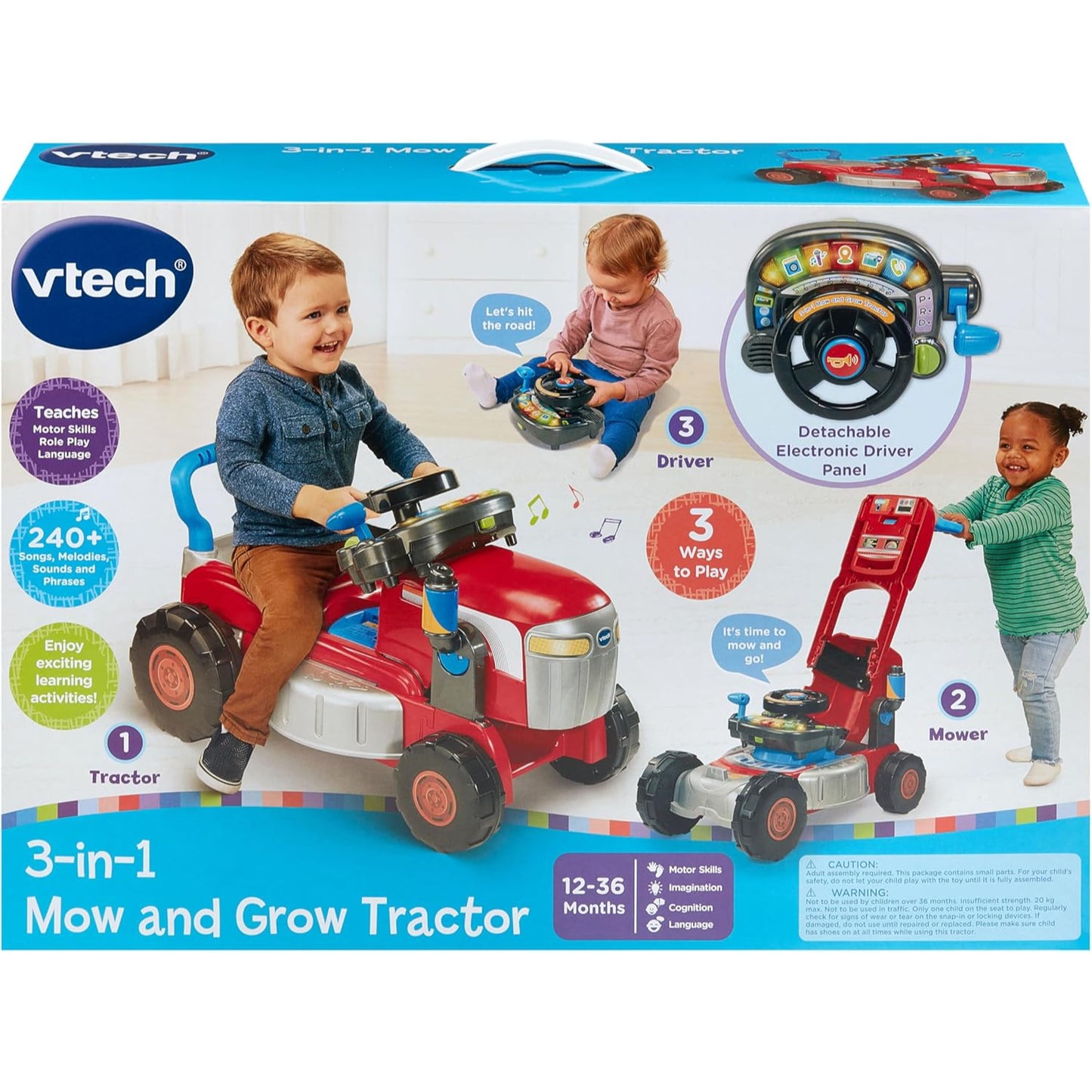 Vtech 3 in 1 Mow and Grown Tractor