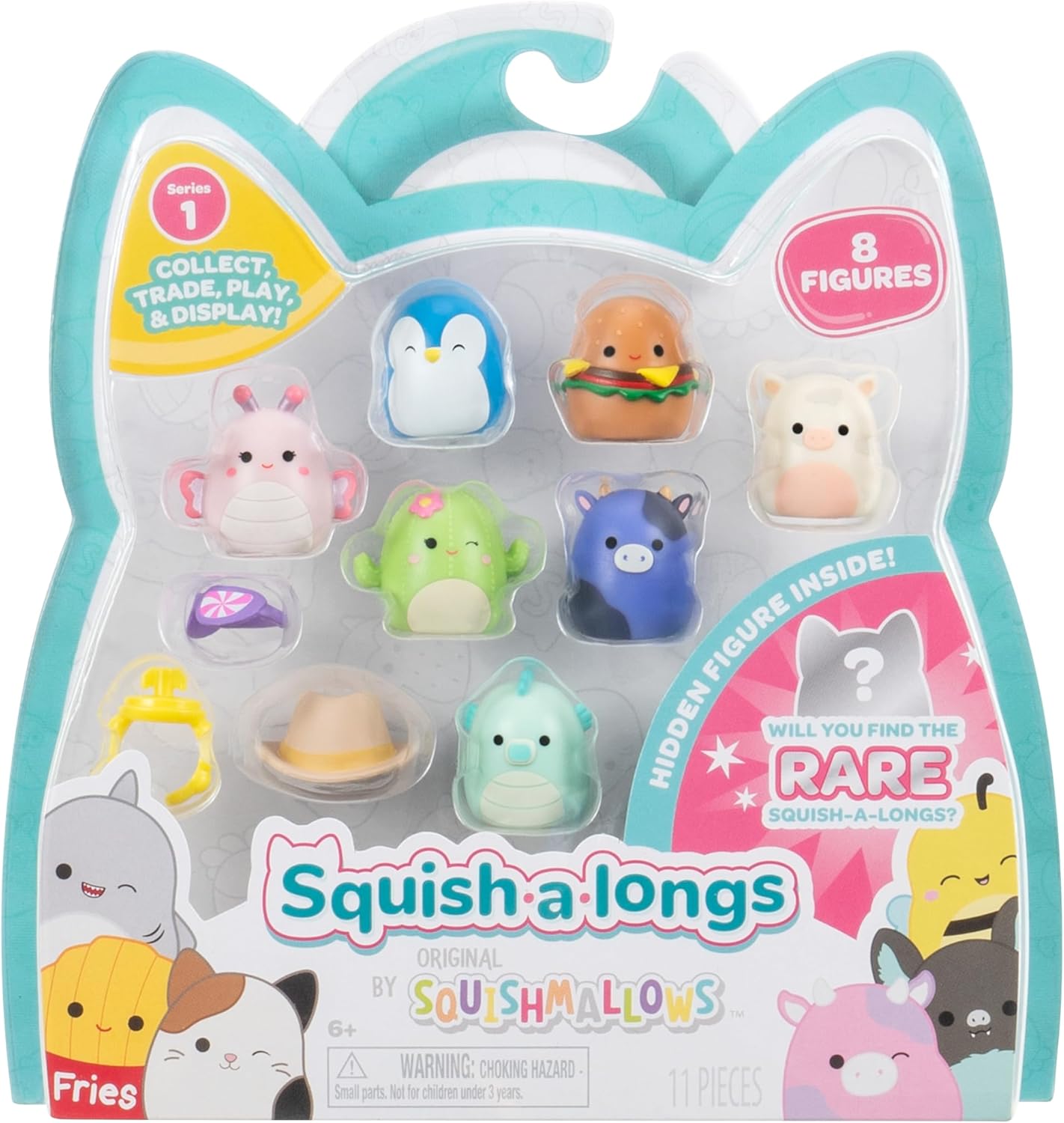 Squishmallow Squish a Longs 8 Pack - Assorted