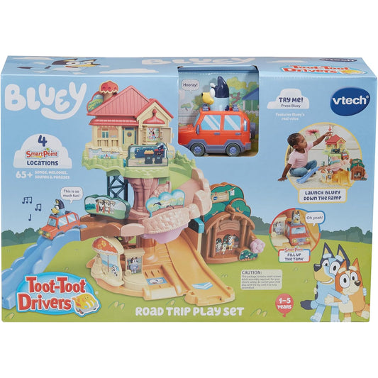 Bluey Toot-Toot Drivers Road Trip Play Set