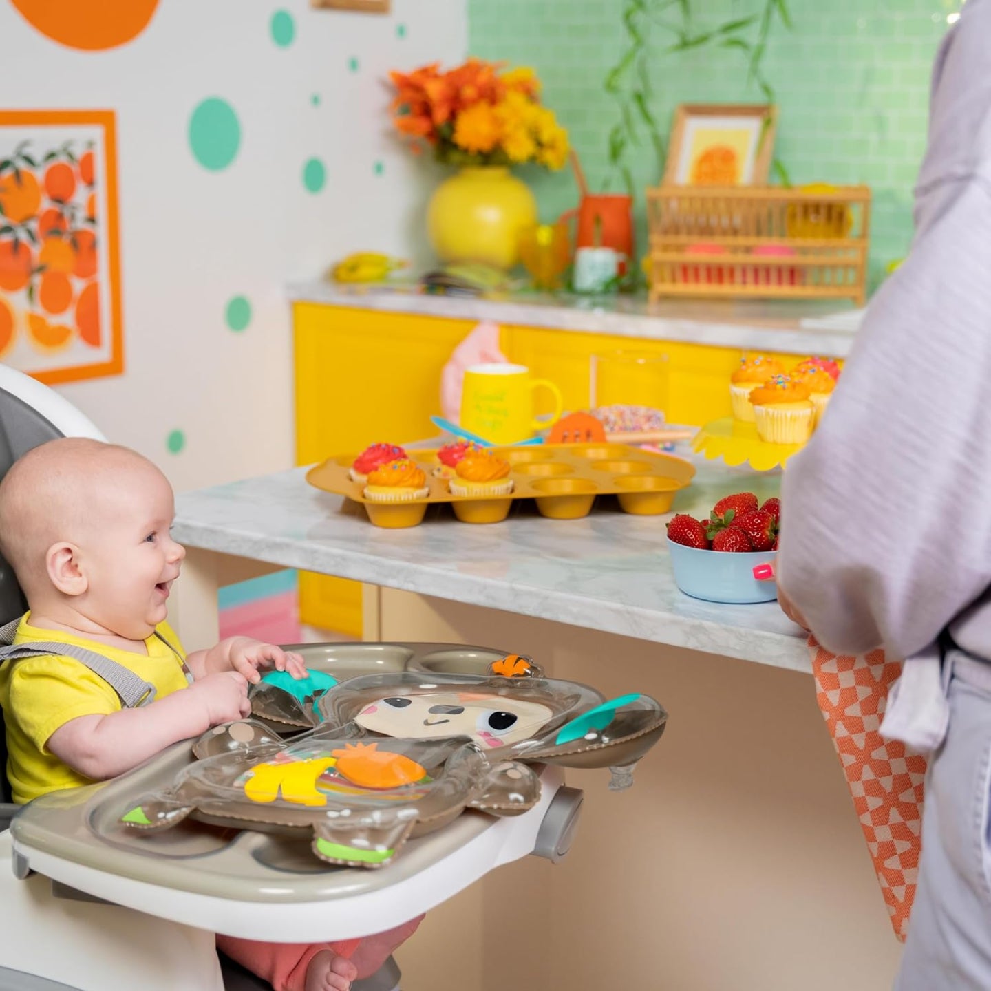 Bright Starts Monkey Sensory Water Mat