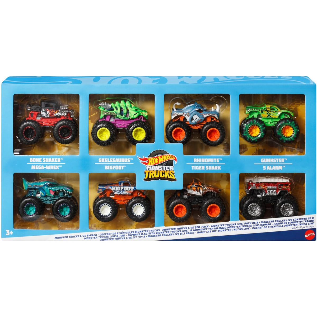 Hot Wheels Monster Trucks Live 8 Pack