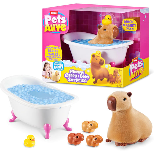 Zuru Pets Alive Mommy Cappy & Baby Surprise