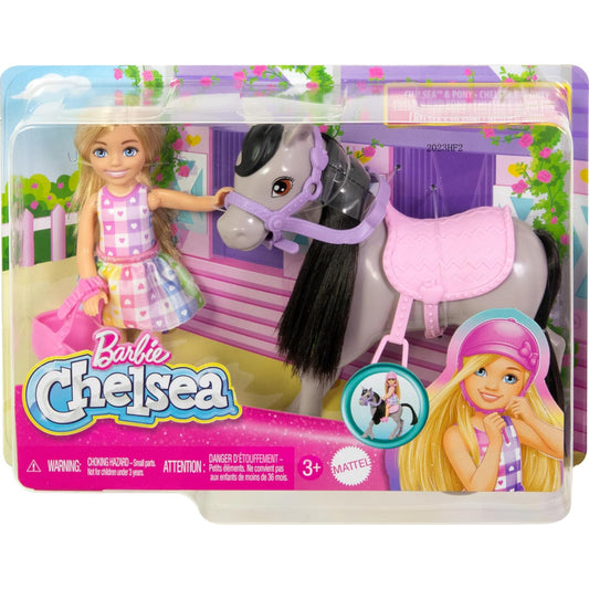 Barbie Chelsea Doll and Horse Set with Accessories