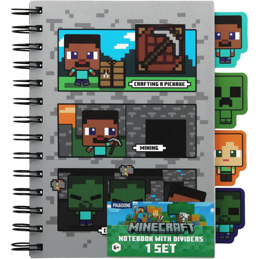 Minecraft Notebook with Dividers