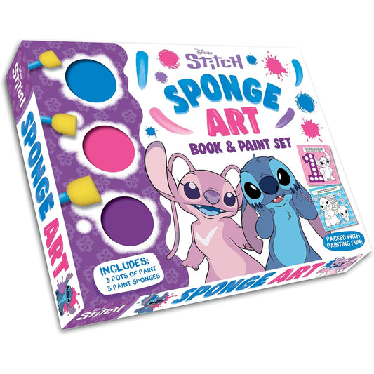 Sponge Art Book & Paint Set - Stitch