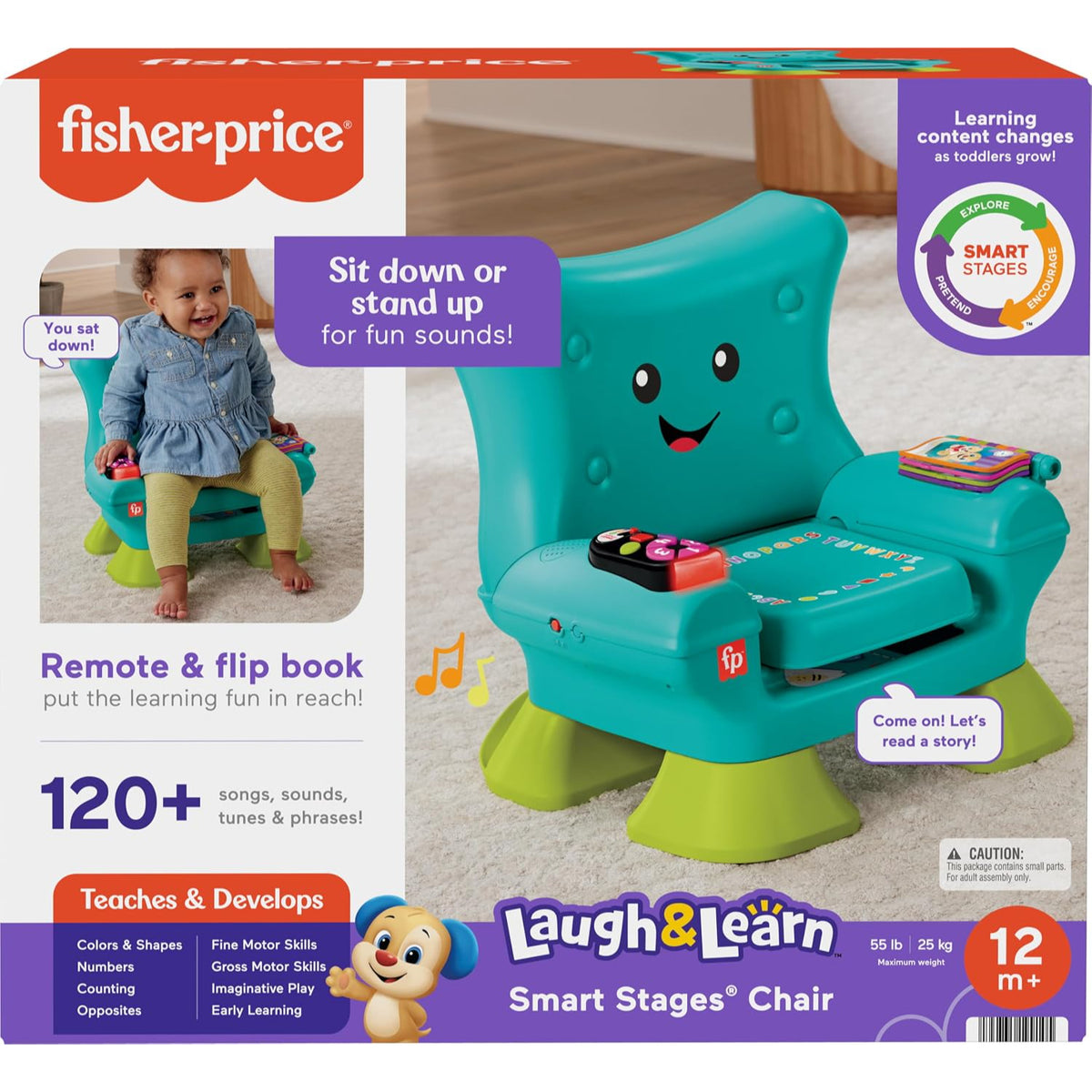 Fisher Price Laugh & Learn Smart Stages Chair - Blue