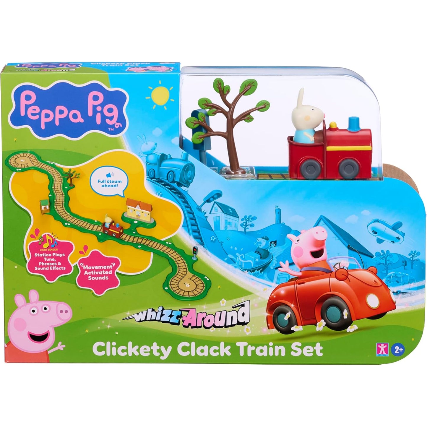 Peppa Pig Whizz Around Clickety Clack Train Set