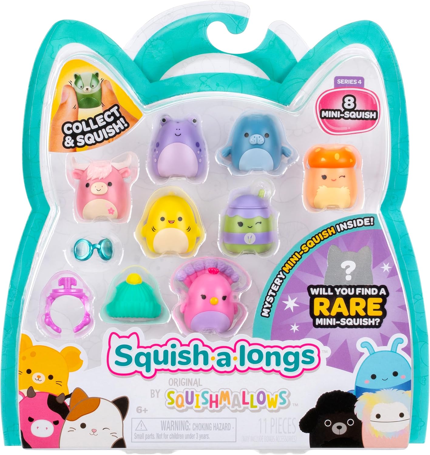 Squishmallow Squish a Longs 8 Pack - Assorted