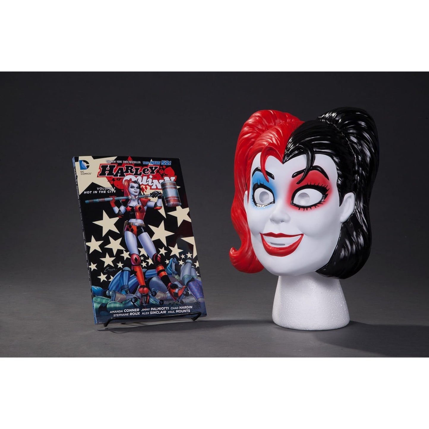 Harley Quinn Mask and Comic Set