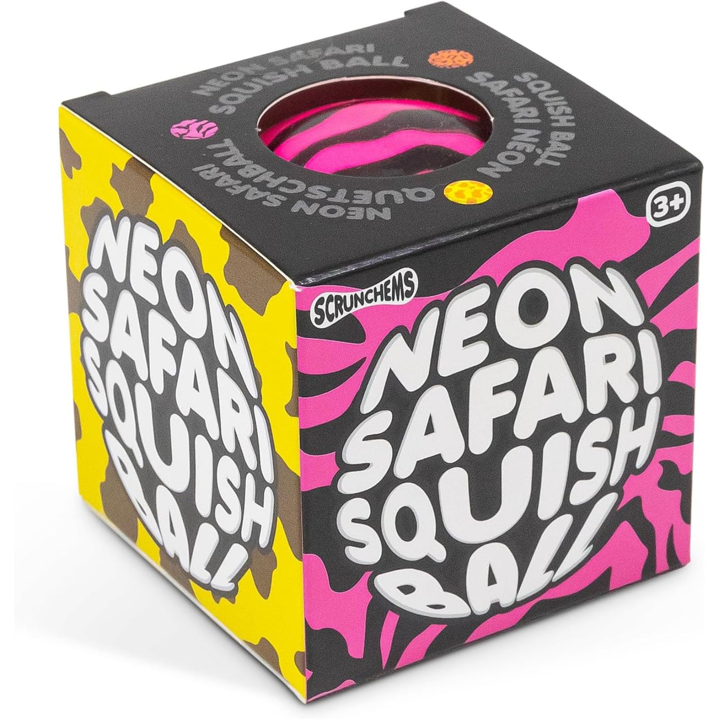 SCRUNCHEMS NEON SAFARI SQUISH BALL