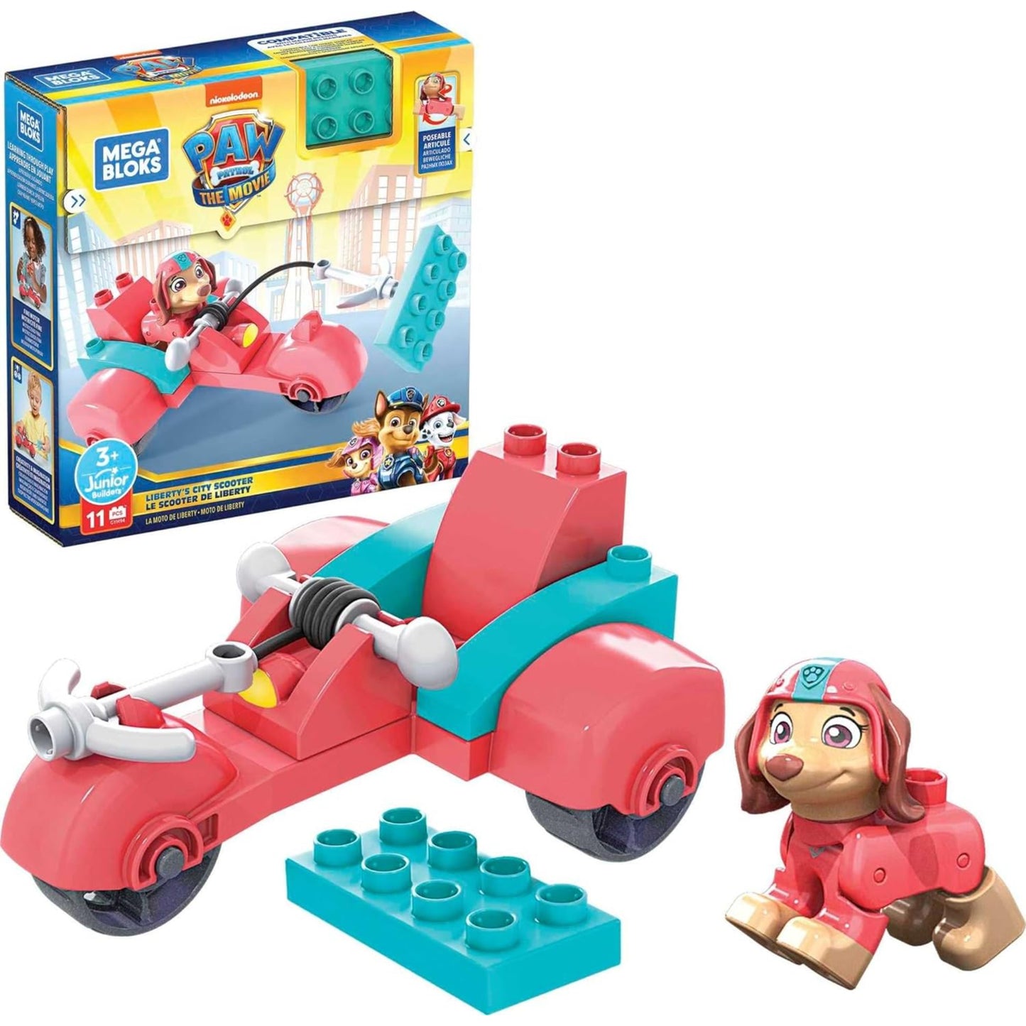 Paw Patrol Mega Bloks Libertys City Scooter