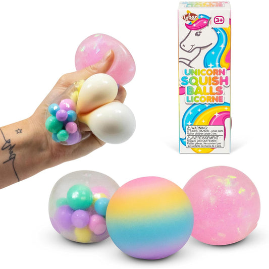 SCRUNCHEMS UNICORN 3PK DIDDY SQUISH BALLS