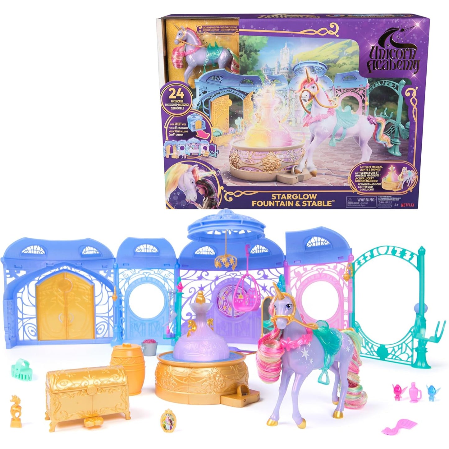 Unicorn Academy Starglow Fountain Stable