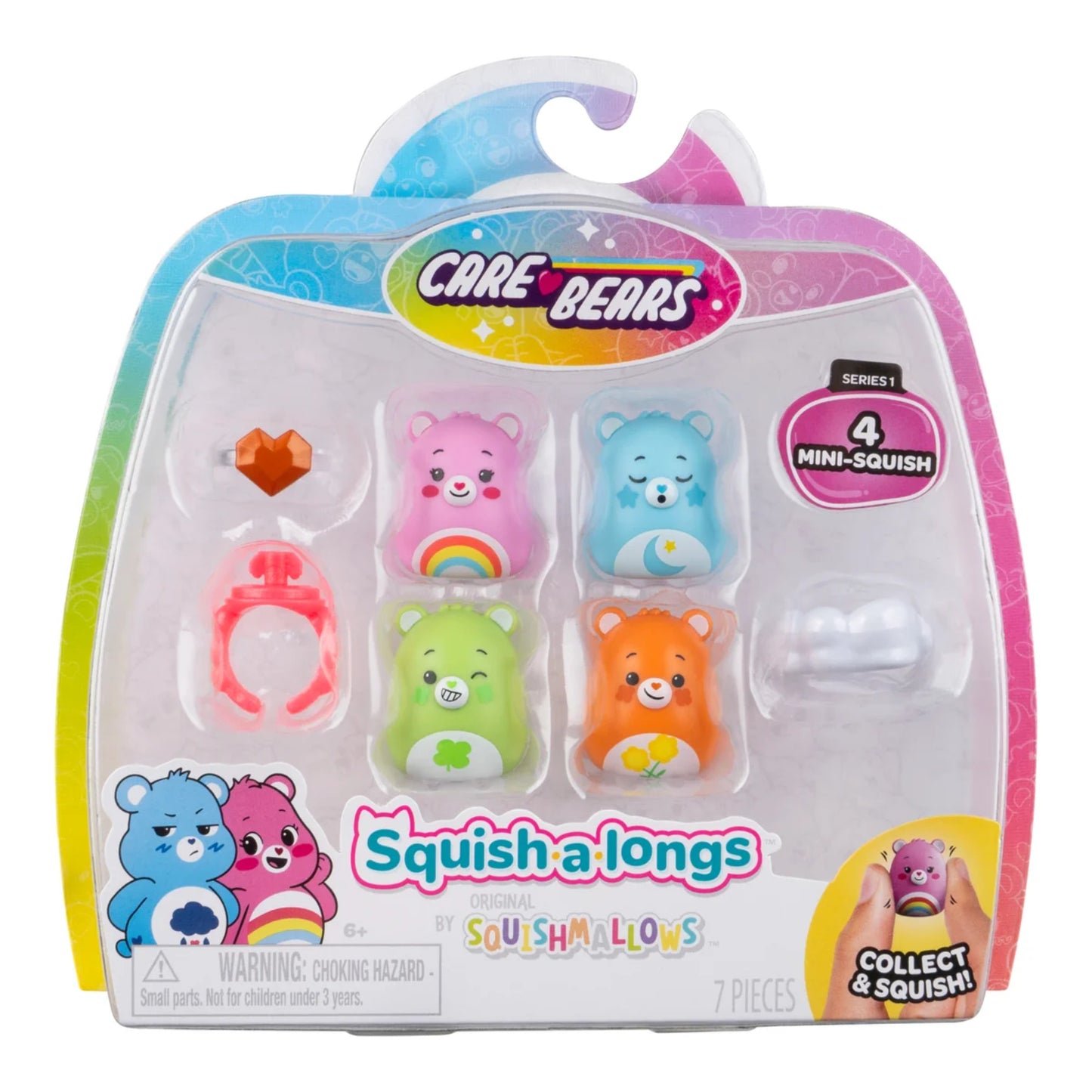 Squishalongs - 4 Figure Pack (Care Bears Style 2)