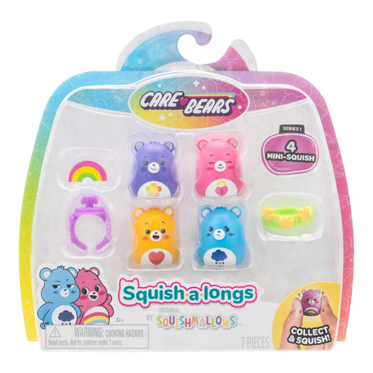 Squishalongs - 4 Figure Pack (Care Bears Style 1)