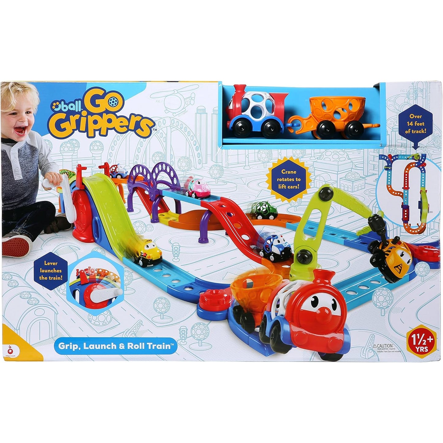 Oball GO Grippers - Grip Launch and Roll Train