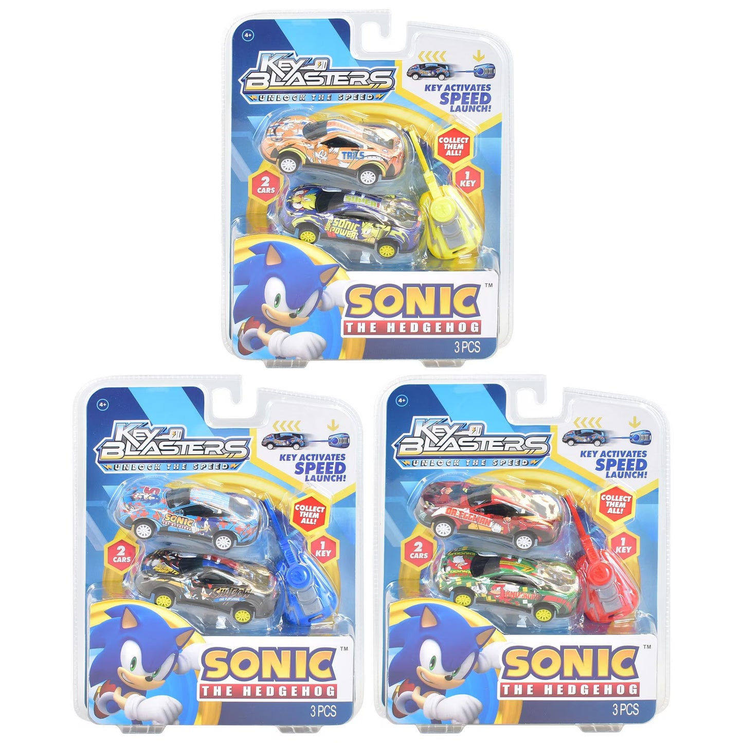 Sonic The Hedgehog Key Blasters Assorted