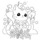 Kawaii Colouring Kit with 12 Felt Pens
