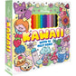 Kawaii Colouring Kit with 12 Felt Pens