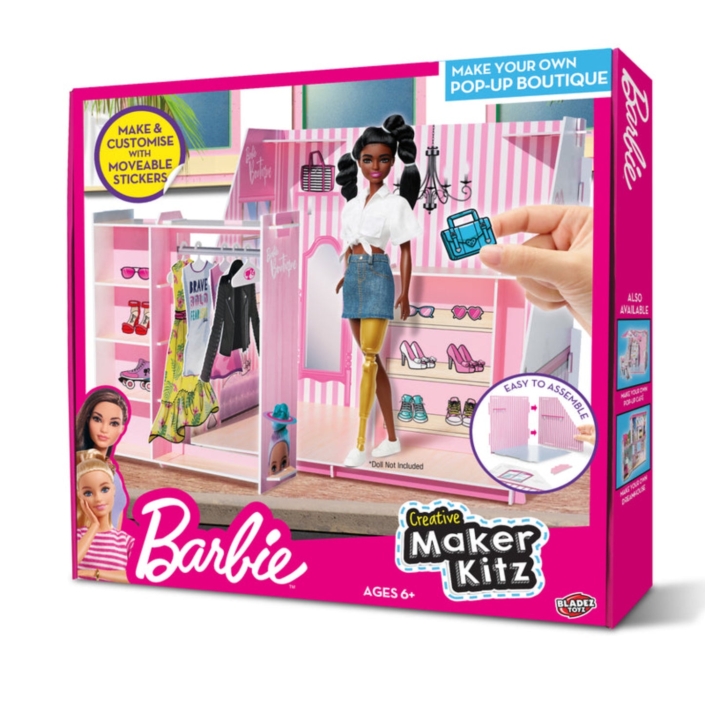 Barbie Pop-Up Boutique Maker Kitz (Doll not Included)