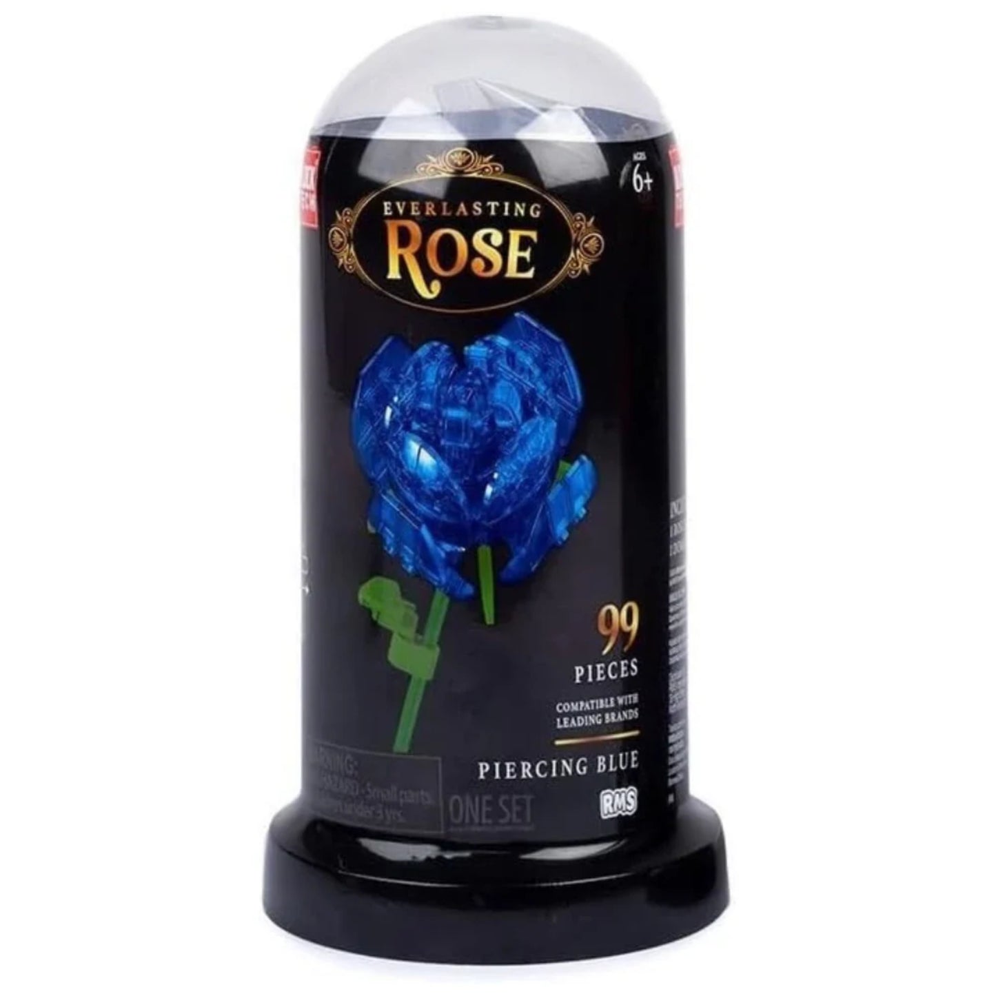 Block Tech Rose in a Dome - Blue