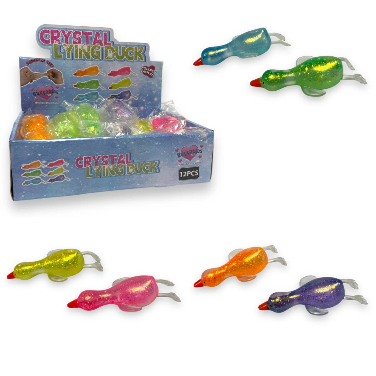 Crystal Lying Duck - Assorted Colours