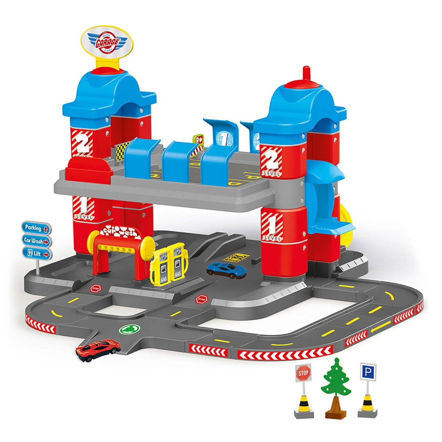 Dolu Kids 2 Level Garage Set