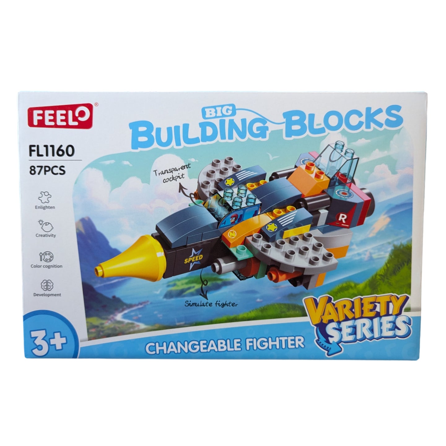 Feelo Building Blocks - Changeable Fighter