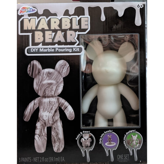 Marble Bear - 17cm - Silver