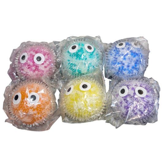 Rainbow Squish Ball with Eyes