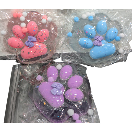 Sticky Squishy Paw Prints - Assorted