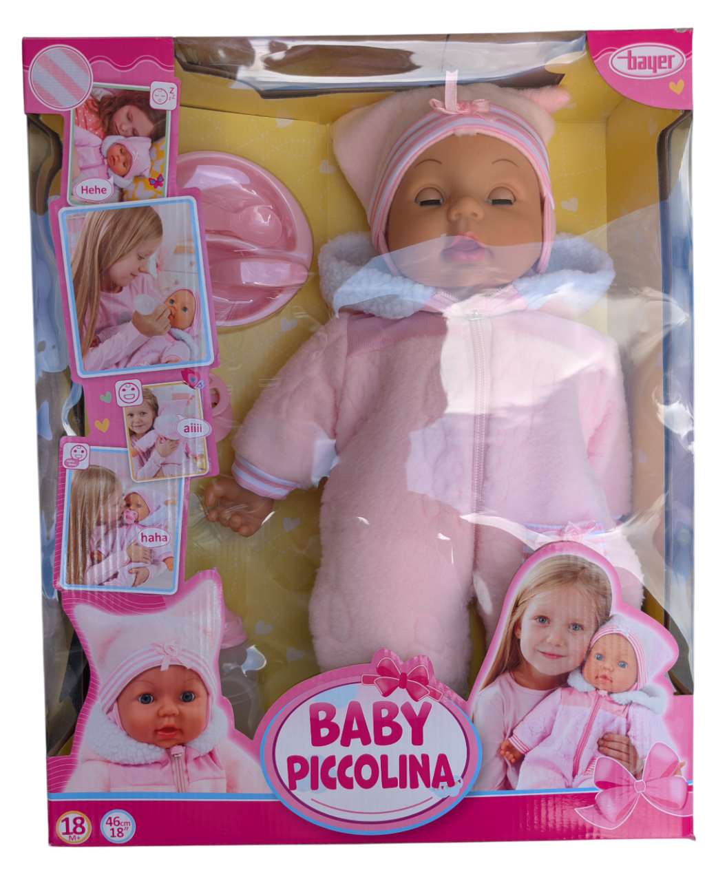 Baby Piccolina 46cm Doll - PINK