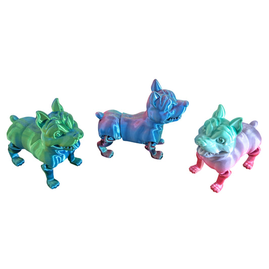 3D Printed Dog - Assorted Colours