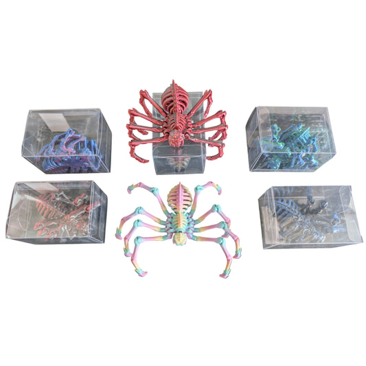3D Printed Skeleton Spider - Assorted Colours