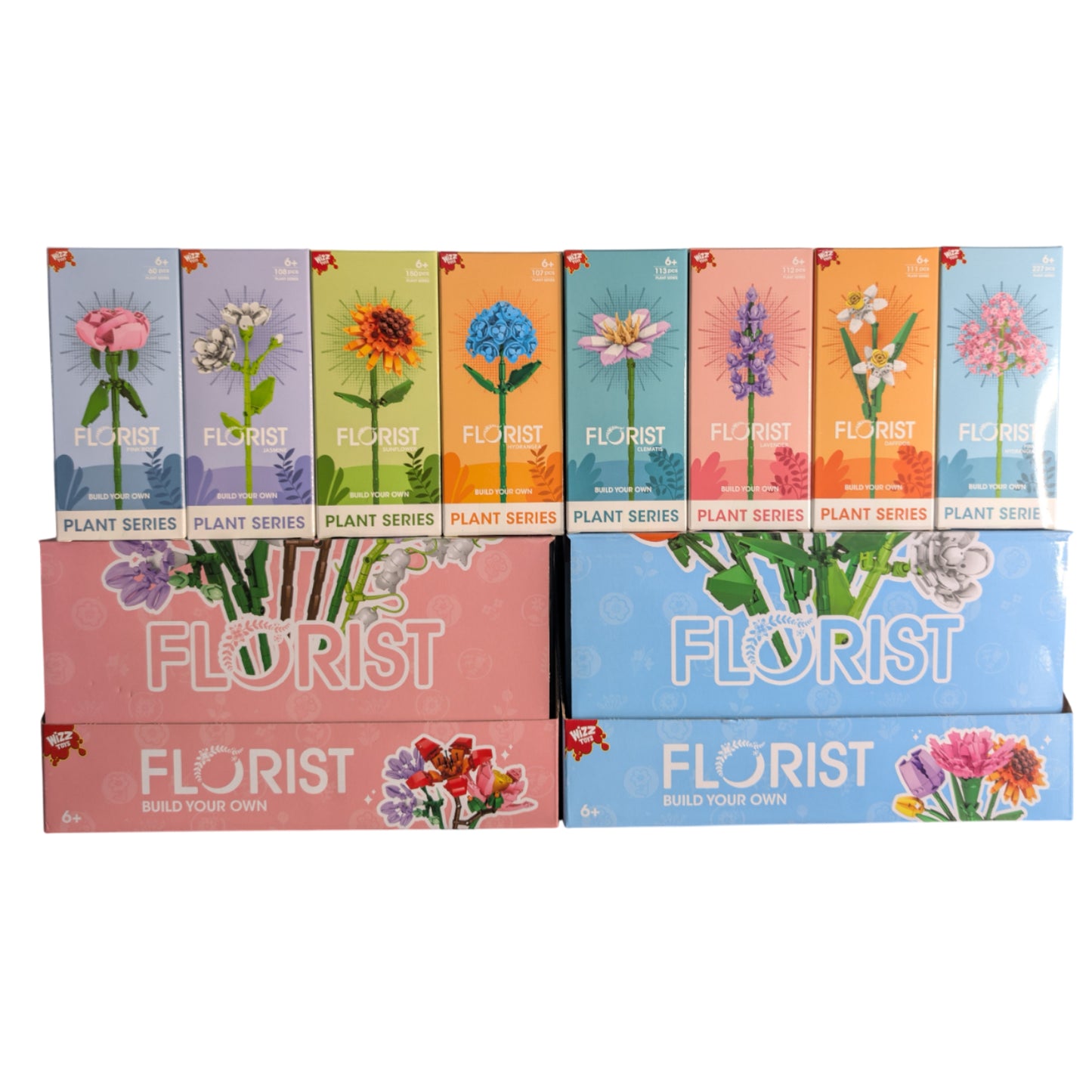 Florist Brick Flowers - Set of 8
