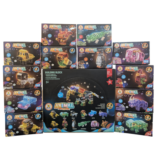 12 in 1 Brick Set - Animals