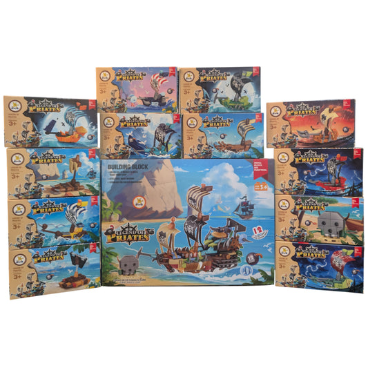 12 in 1 Brick Set - Pirate